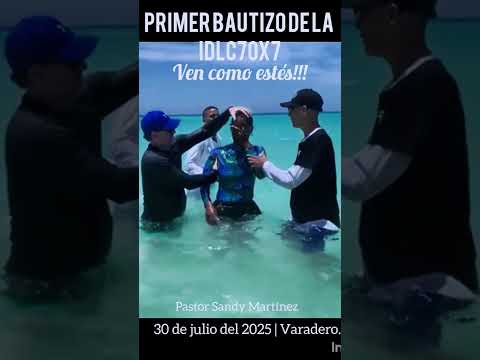 Iglesia de la calle 70X7 en Colón, Matanzas. Bautizo en Varadero. Agosto 2025.