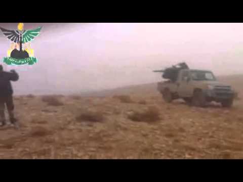 استهداف نقاط تمركز قوات النظام على جبهة السحل في ريف القلمون بواسطة رشاش 14 من قبل كتيبة الثأر الأموي