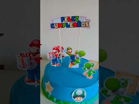 pastel personalizado de Mario .