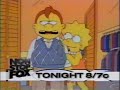 The Simpsons Fox Promo 1996 Lisa S Date With Density S08E07 20 Second