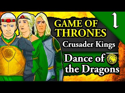 DANCE OF THE DRAGONS! 🔥🟢 Game of Thrones: Crusader Kings 2: Aegon II Targaryen #1