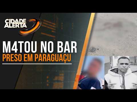 SUSPEITO DE MATAR JOVEM APÓS DICUSSÃO DE BAR EM ALFENAS É PRESO EM PARAGUAÇU