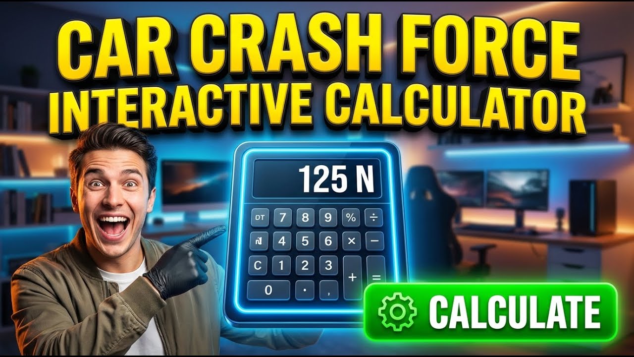 Car Crash Force Interactive Calculator