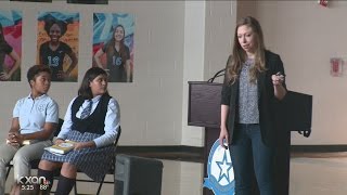 Chelsea Clinton visits Ann Richards School for Young Women Leaders