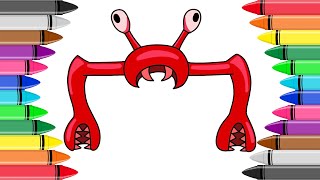 How to Draw CRABZILLA Garten Of BanBan