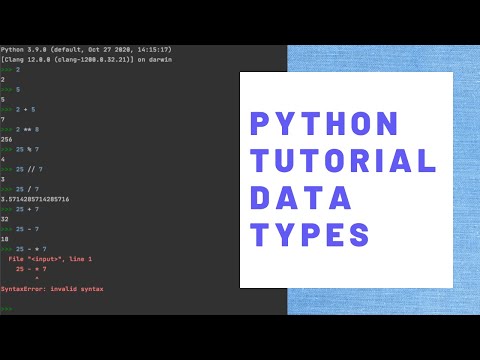 Lesson 2 Data Types In Python