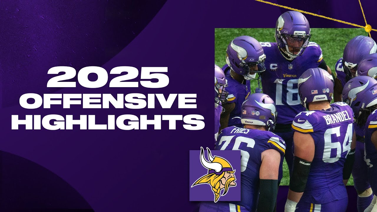 Minnesota Vikings Offense Highlights from 2025 NFL Season