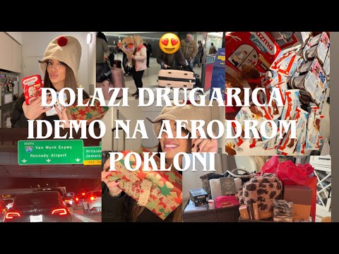 ✨VLOGMAS DAY 8- Dolazi mi drugarica u USA,pokloni,aerodrom+šta sam sve dobila iz Srbije 