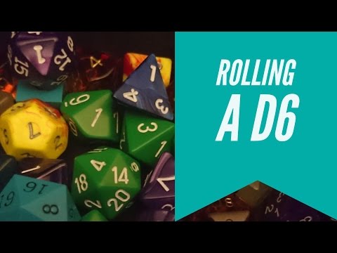 Rolling a D6 ASMR
