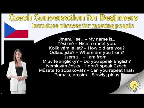 Czech Conversation for Beginners - 10 Basic Phrases for Meeting People