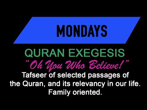 Oh You Who Believe 20: Verses 4:29-31. The 7 Destructive Sins