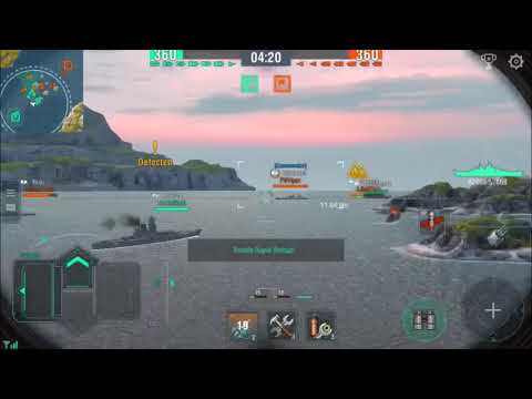 WOWs blitz Iowa/Zao vs Minotaur/Shimakaze