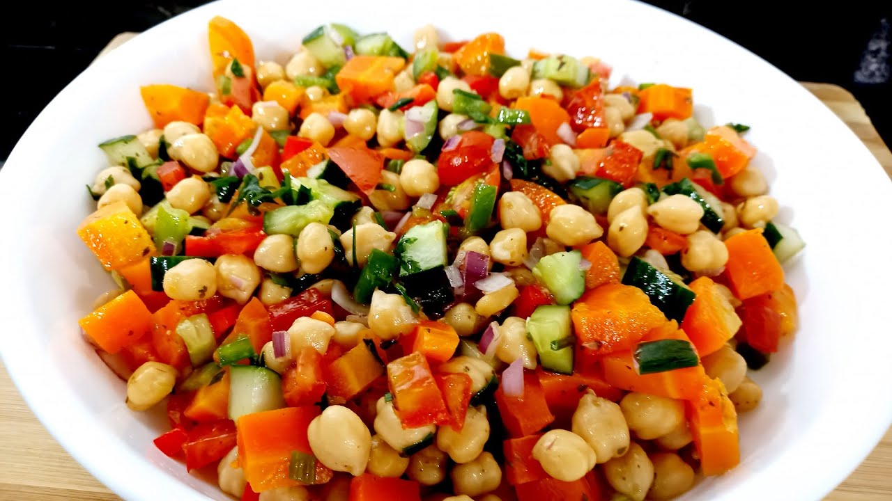 COMO FAZER SALADA DE GRÃO DE BICO [FÁCIL]