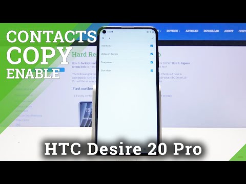 How to Copy Contacts in HTC Desire 20 Pro – Export & Import Contacts