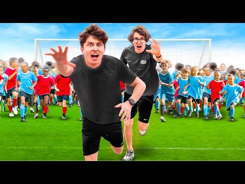 YouTubers vs. 100 KIDS MATCH! ⚽