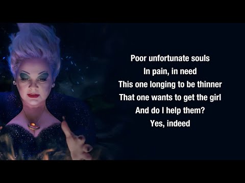 Poor Unfortunate Souls - Melissa McCarthy (Lyrics) [The Little Mermaid]