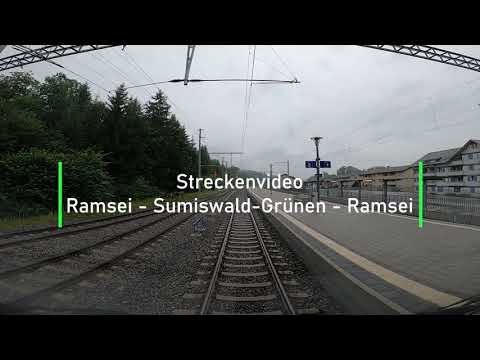 Cab ride Ramsei to Sumiswald-Grünen - Führerstandsmitfahrt Ramsei nach Sumiswald-Grünen