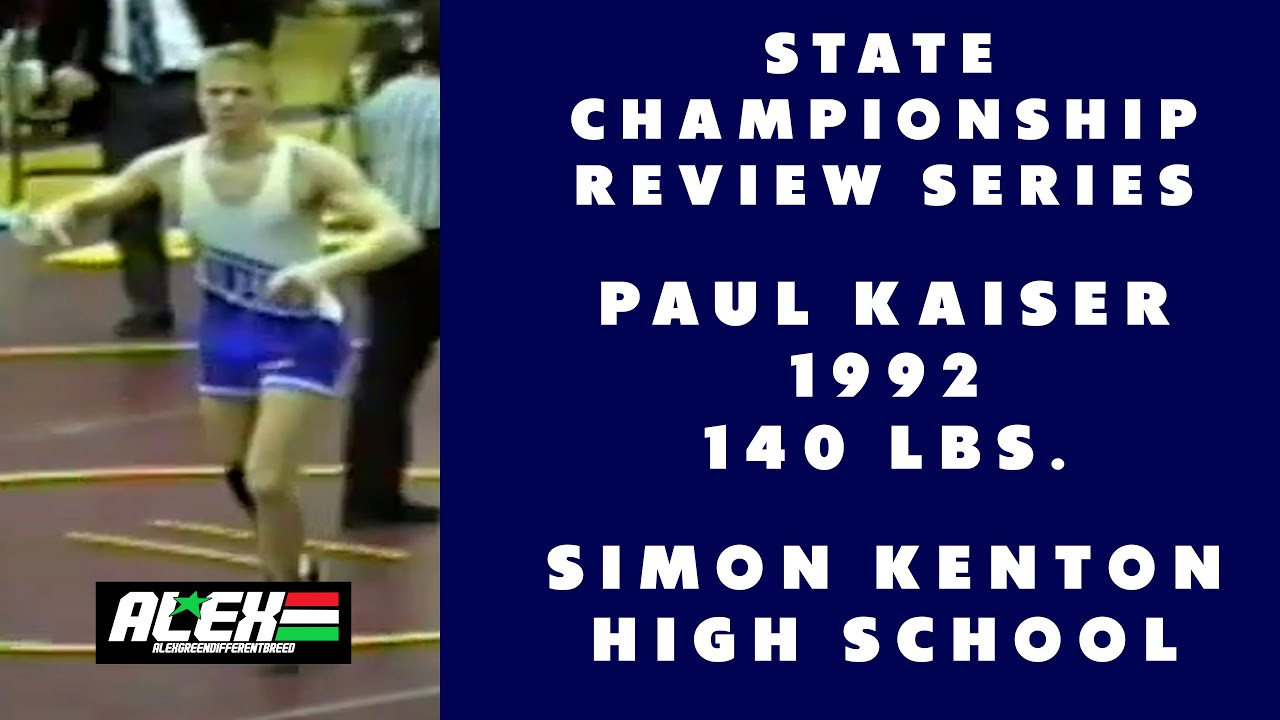 State Wrestling Championship match review w/ Paul Kaiser (Simon Kenton; 1992 140 lbs.)
