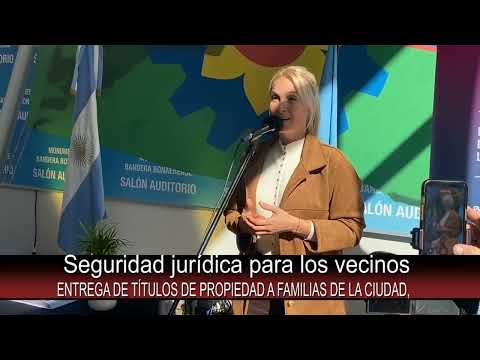 Se realizó una nueva entrega de escrituras en Capitán Sarmiento