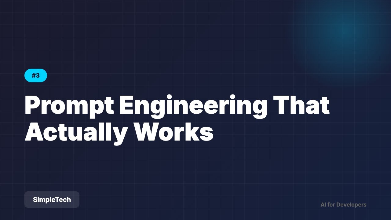 Prompt Engineering That Actually Works | AI for Developers #3