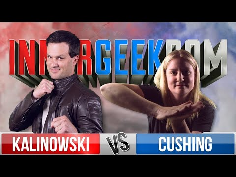Mike Kalinowski vs Rachel Cushing | Innergeekdom | Movie Trivia Schmoedown