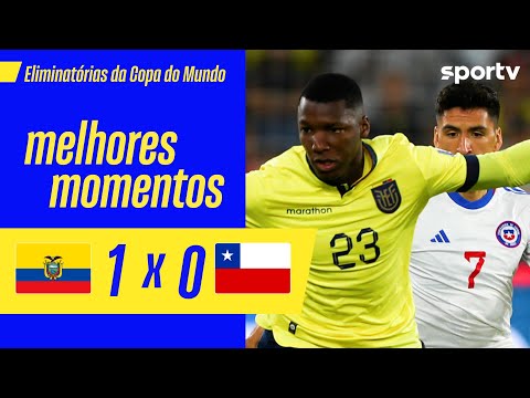 Gols e lances de Equador x Chile