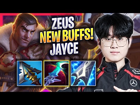 ZEUS TRIES JAYCE WITH NEW BUFFS! - T1 Zeus Plays Jayce TOP vs Poppy! | Season 2024