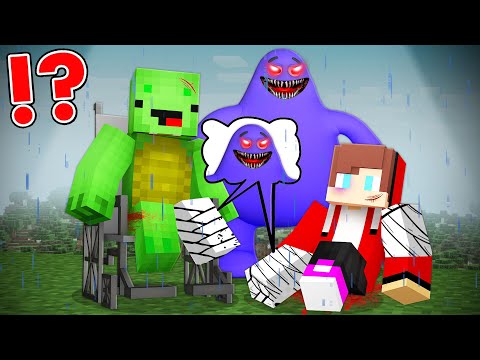 Why Scary GRIMAS SHAKE  Broke JJ and Mikey Body in Minecraft Challeng Maizen Mizen JJ and Mikey