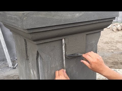 Smart Construction Skills - Rendering Sand And Cement To the Column Foot, Construction Daily