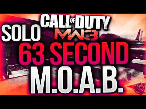 FAST SOLO 63 SECOND MOAB! (MW3 "Fast MOAB" Gameplay)