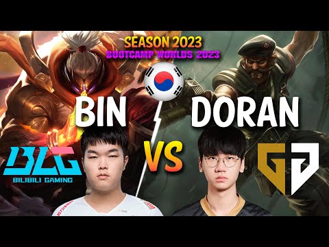 BLG Bin vs GEN Doran - Bin JAX vs Doran GANGPLANK Top - Patch 13.21 KR Ranked