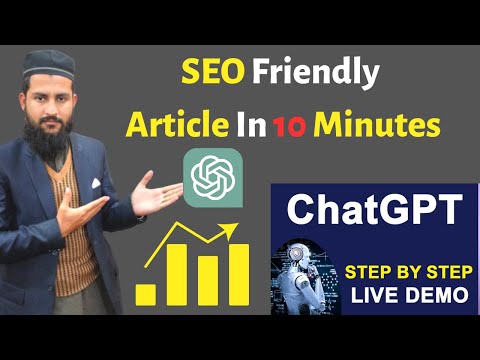 How to Use Chat GPT to Write an Article In 10 Minutes | SEO Friendly Optimized Article From Chat GPT