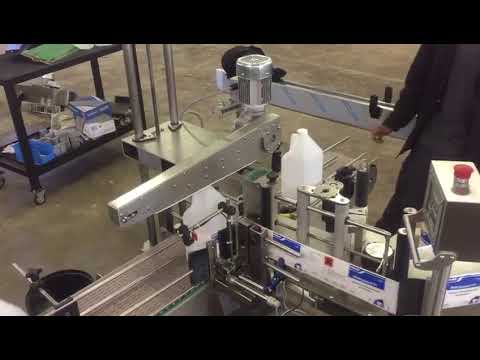 Packaging line labelling machine