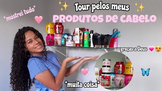 TOUR PELOS MEUS produtos DE CABELO 🧚‍♀️😍| *o tanto de skala que eu tenho*