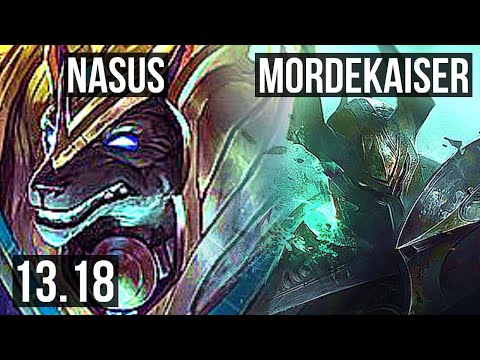 NASUS vs MORDEKAISER (TOP) | 1/0/4, 300+ games | NA Master | 13.18