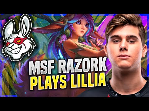 WHEN RAZORK PICKS LILLIA! - MSF Razork PLays Lillia JUNGLER vs Kayn! | Challenger TV