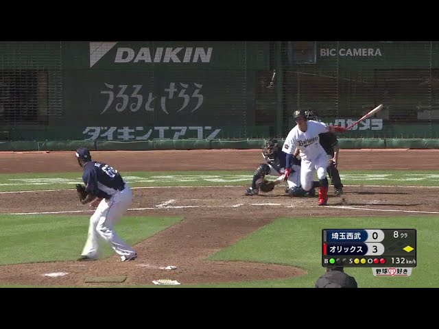 【8回裏】新加入のライオンズ・ヒースが初登板!! 2018/5/20 Bs-L