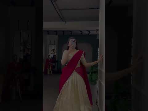 Cream Handloom Zari Weaving Lehenga Choli Set with Silver Glossy Lace Border Dupatta – Stitched Lehenga