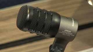 Video thumbnail for Winter NAMM 2016: Audio-Technica ATM230 Dynamic Microphone by Sweetwater
