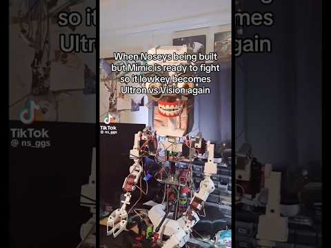 Place your bets on who is winning this one #mimic #robot #animatronic #ultron #meme #shorts