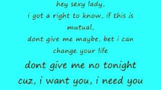 ISquare- Hey Sexy Lady Lyrics on Screen
