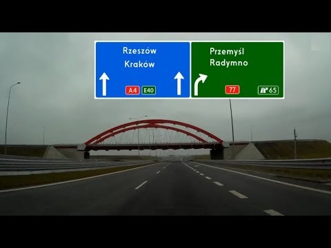 Autostrada / Highway A4 Korczowa (PL/UA) - Dębica