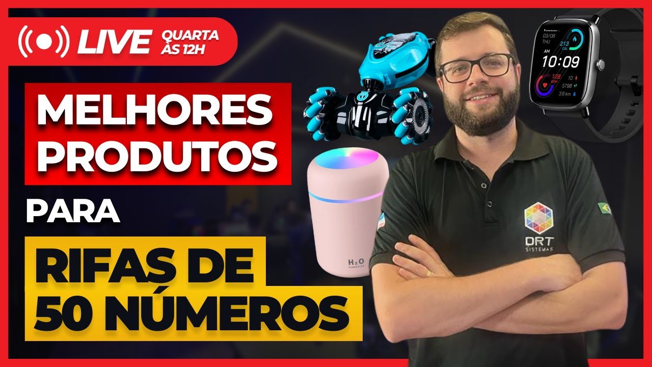 🔴 LIVE - Rifa Online | Melhores Produtos para fazer Rifas de 50 Números.