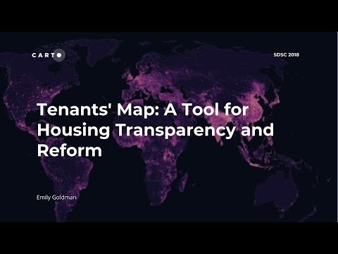 Tenants' Map: A Tool for Housing Transparency and Reform - SDSC 2018