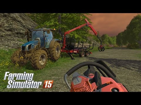 Farming Simulator 15 - Gameplay #4: Logging with Husqvarna 550