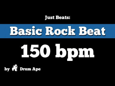150 bpm Basic Rock Beat (drums only)