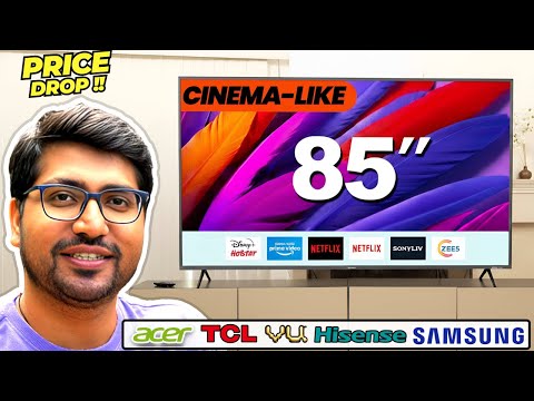 [NEW 2026]🔥Best 85 Inch TV in India 2026🔥Hisense Vs TCL Vs Samsung Vs Sony