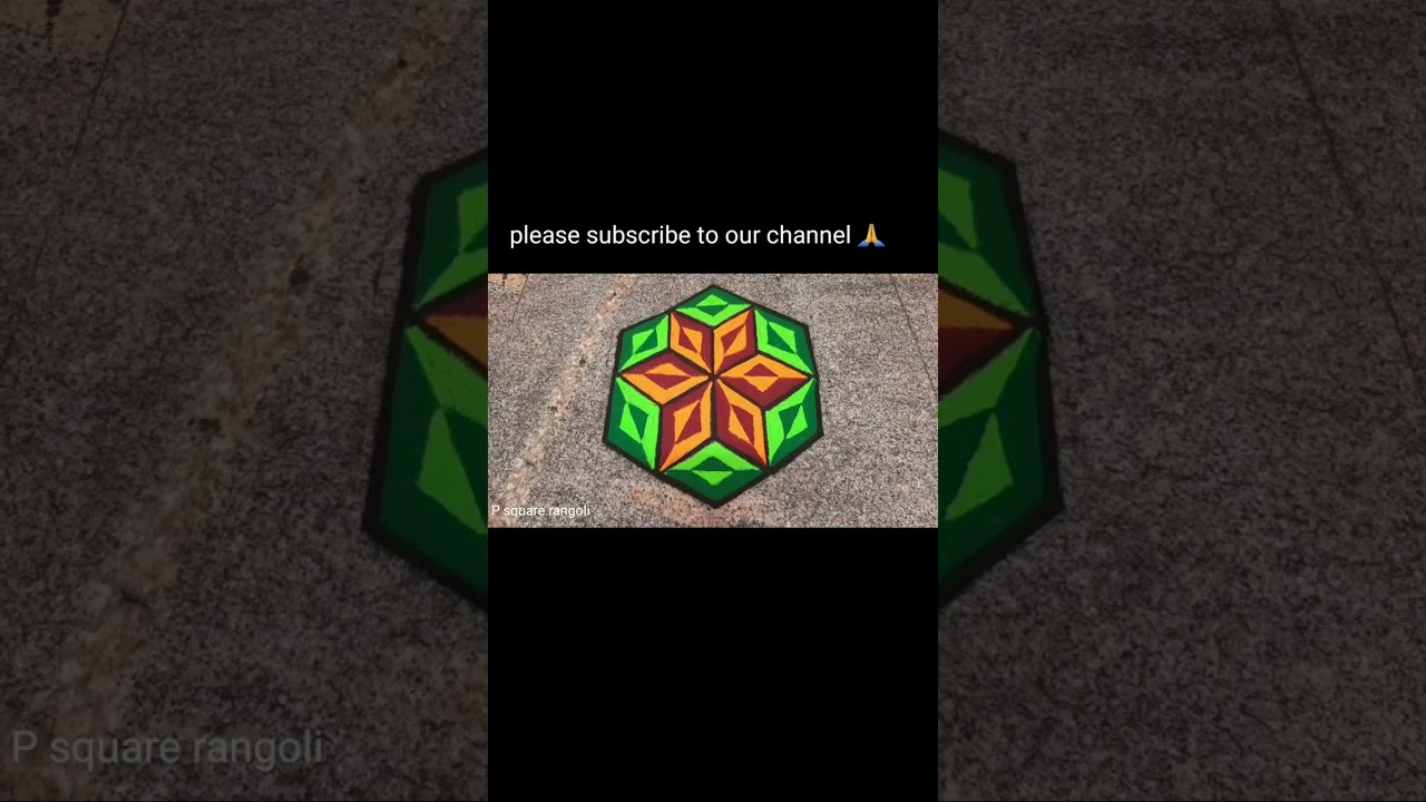 3d rangoli |simple rangoli |rangoli kolam |p square rangoli