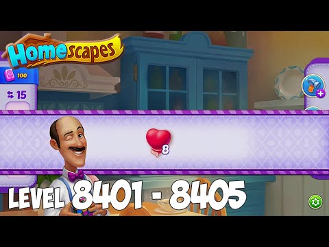 Homescapes level 8401 8402 8403 8404 8405 🏡 Gameplay Walkthrough (Android, iOS) Playrix