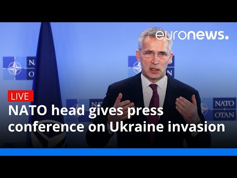 NATO head gives press conference on Ukraine